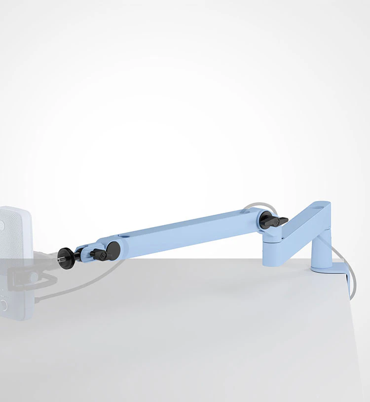 Wave Mic Arm LP - Glacier Ice | Mic Boom Arm for Desks | Elgato